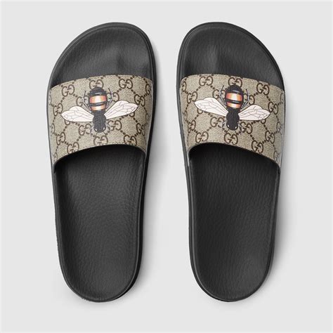 gucci bee bow sandals|Gucci bee shoes sale.